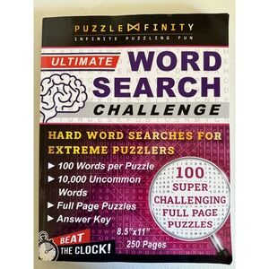 Puzzle Finity Ultimate Word Search‎ Challenge Hard Word Searches for Extreme